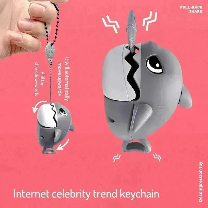 Gobbling Shark Novelty Keychain