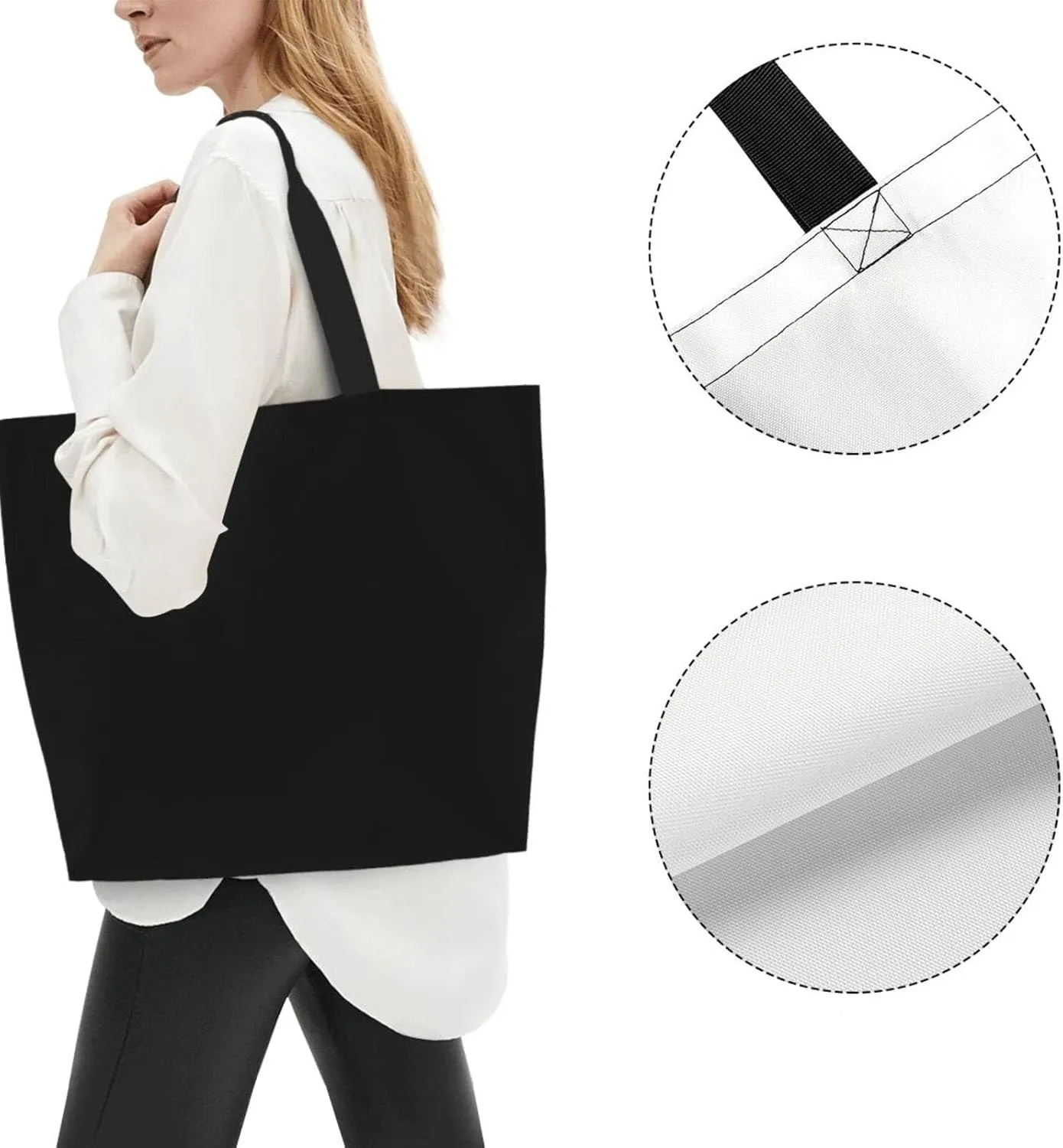 Goth Gothic Tote for Women - Sun and Moon Beach Bag, Large Capacity Grocery Reusable Shopping Bag