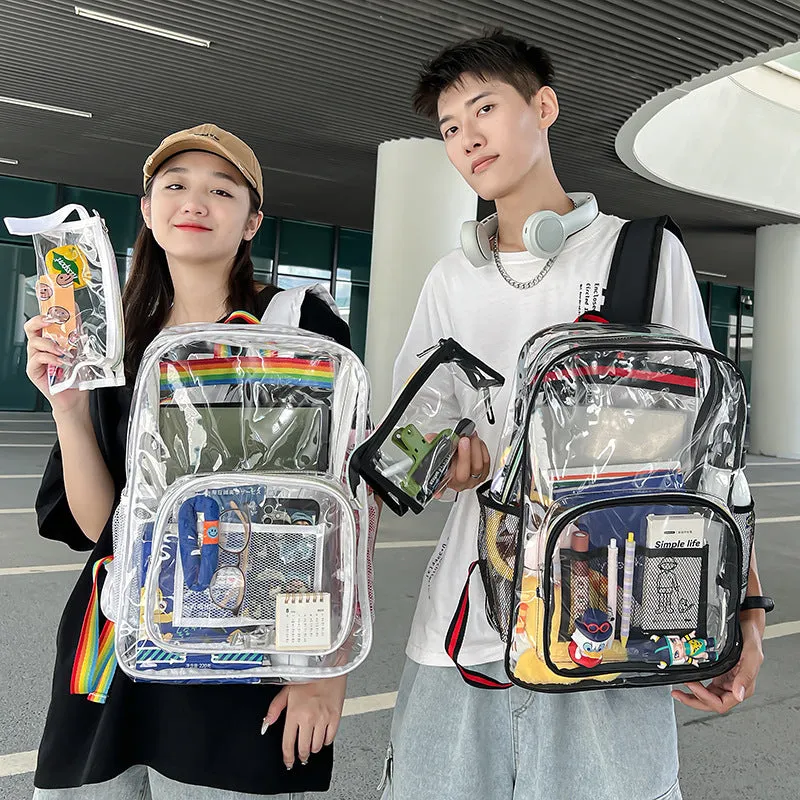 Graceful Trendy Charming Transparent Large Capacity Backpacks
