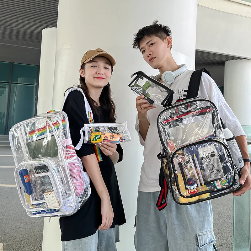 Graceful Trendy Charming Transparent Large Capacity Backpacks
