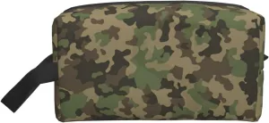 Green camo print Toiletry Bag for Men,Toiletry Organizer Dopp Kit Shaving Bag for Toiletries Accessories
