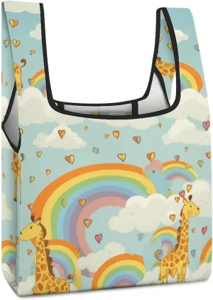 Grocery Bag Reusable Tote Bag Foldable Cartoon Koala Shopping Bag Handbag Washable Shoulder Bag for Travel