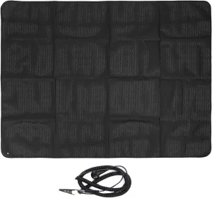 Grounding Mat for Sleep Anxiety Relief, Static Eliminating, Breathable Mesh Earthing Mat for Yoga, PU Material, 138x180cm, with Grounding Cable