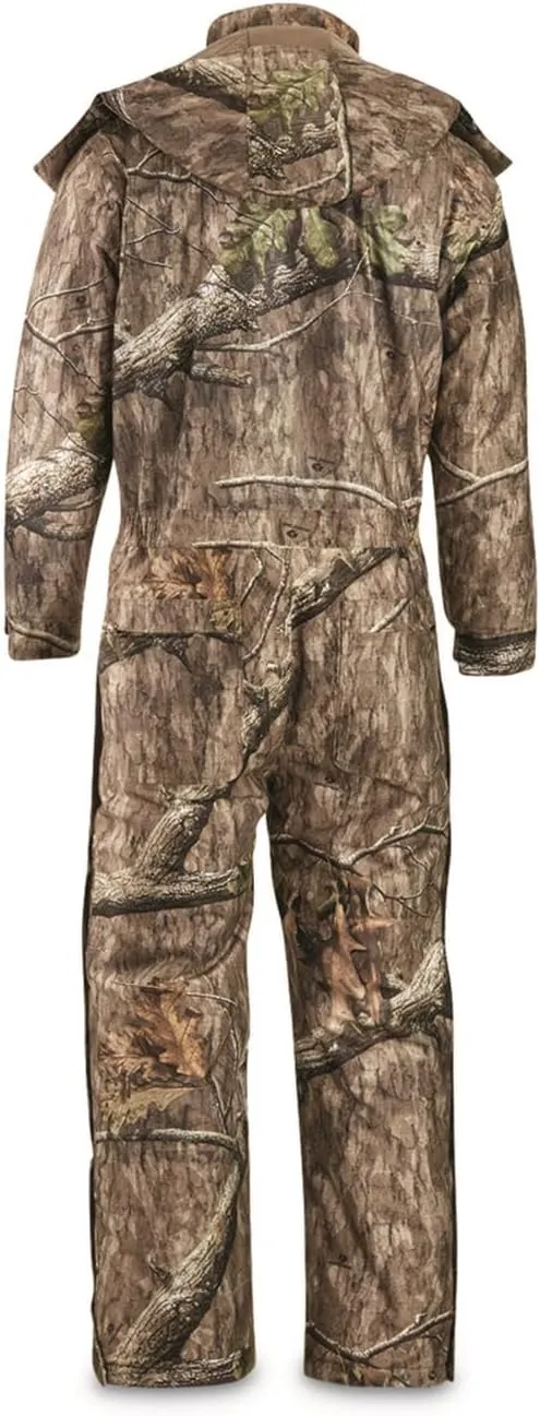 Guide Gear Men's Dry Waterproof Hunting Coveralls with Hood, Insulated Camo Hunt Overalls