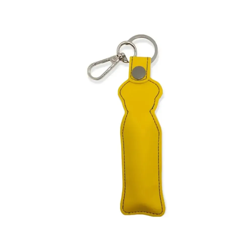 Handmade Bee Lip Balm Holder Keychain, Bee Key Fob, Yellow Gift, Gift for Mum, Made in Australia