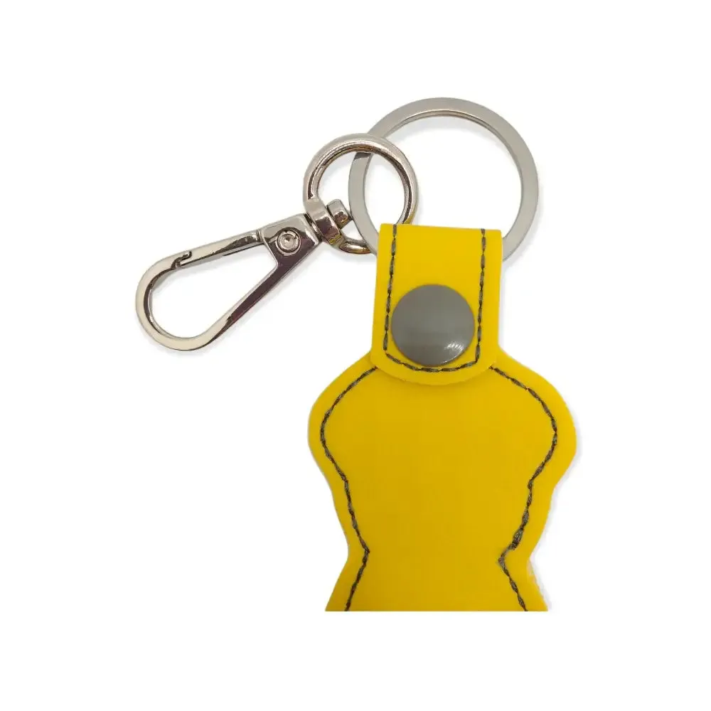 Handmade Bee Lip Balm Holder Keychain, Bee Key Fob, Yellow Gift, Gift for Mum, Made in Australia