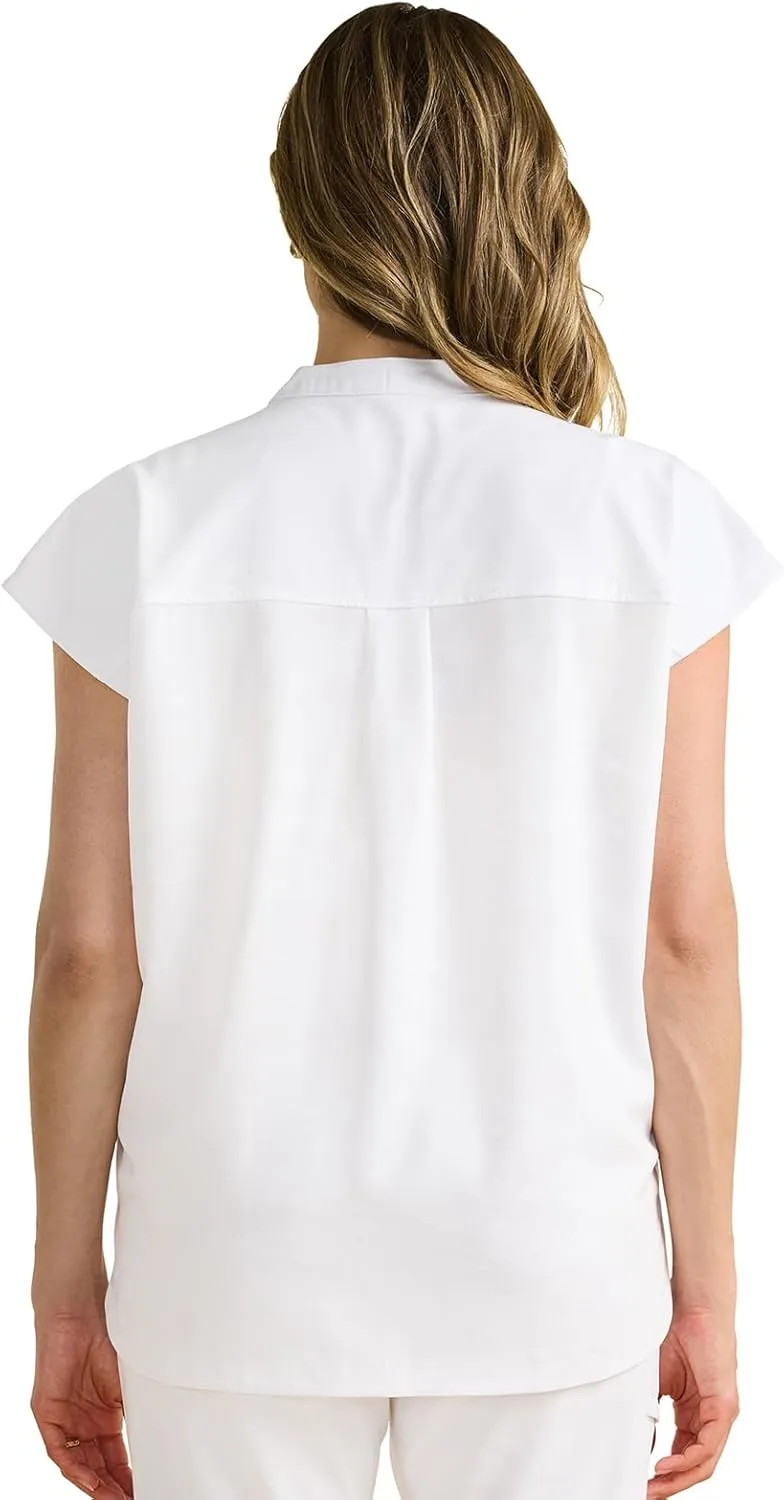 Healing Hands Scrub Top for Women Modern Fit Tee with 2 Pockets, Moisture Wicking, 360° Stretch and Quick Dry Fabric 2352