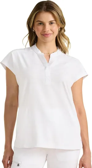 Healing Hands Scrub Top for Women Modern Fit Tee with 2 Pockets, Moisture Wicking, 360° Stretch and Quick Dry Fabric 2352