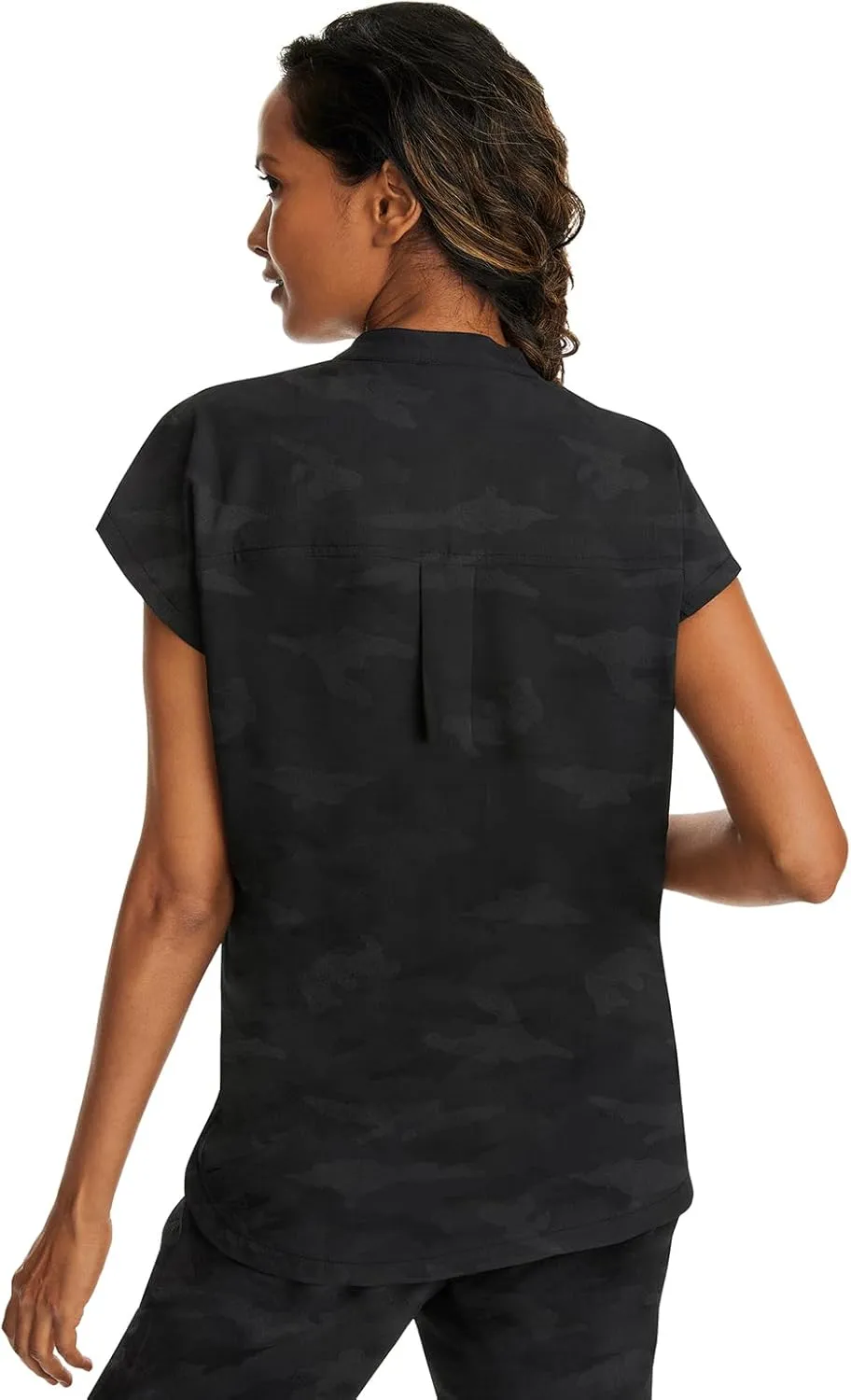 Healing Hands Scrub Top for Women Modern Fit Tee with 2 Pockets, Moisture Wicking, 360° Stretch and Quick Dry Fabric 2352