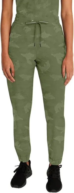 Healing Hands Scrubs for Women Jogger Camo Pant Tate 5 Pockets Moisture Wicking, Easy Care, 360° Stretch, Quick Dry - 9350