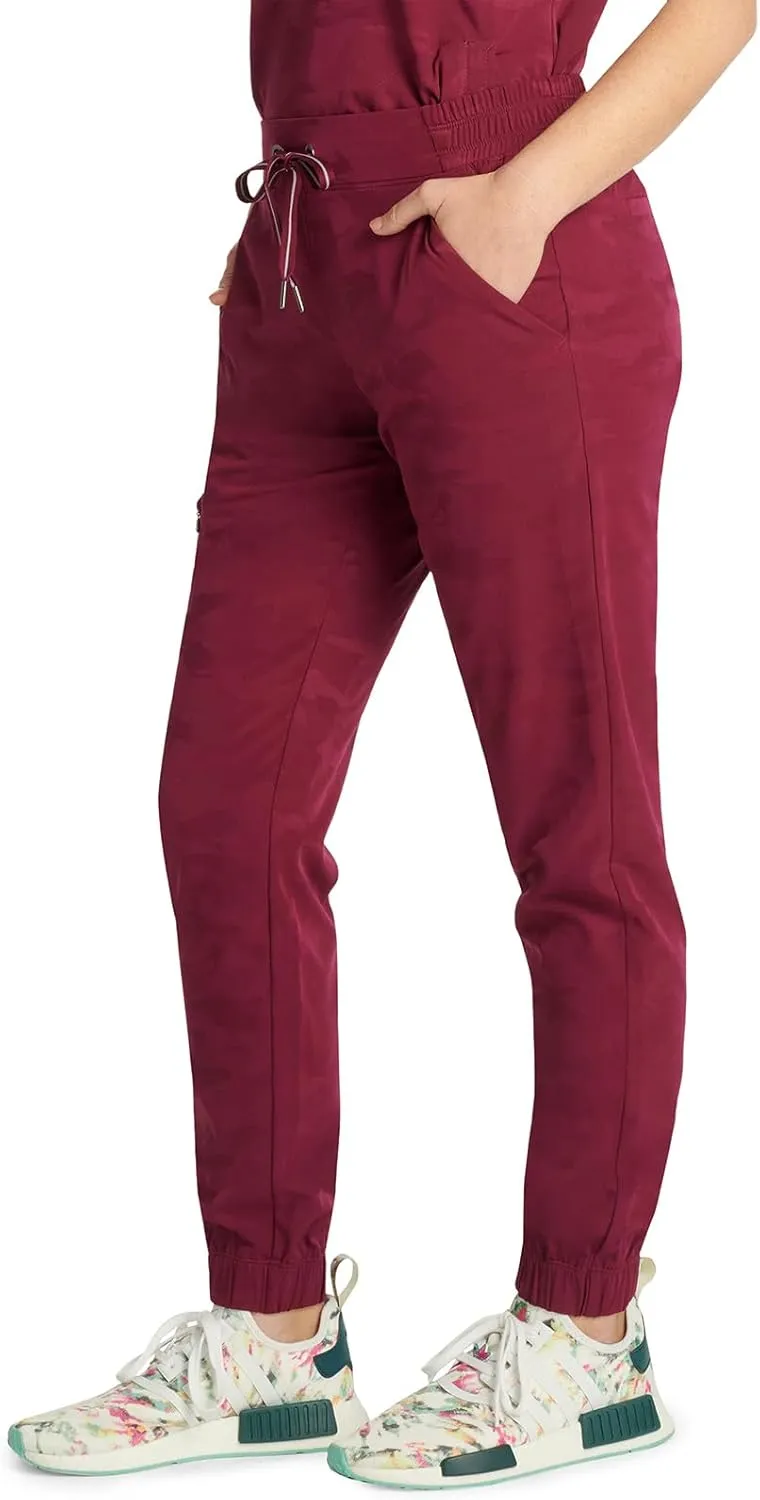 Healing Hands Scrubs for Women Jogger Camo Pant Tate 5 Pockets Moisture Wicking, Easy Care, 360° Stretch, Quick Dry - 9350