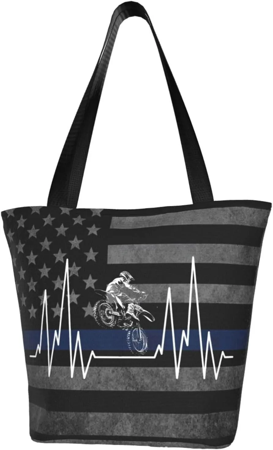Heartbeat Motorbike Fashion Shoulder Bag Large Capacity For Man Or Woman