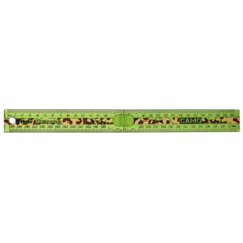 Helix Oxford Camo Folding Ruler Green 30CM