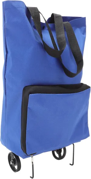 Homoyoyo Foldable Portable Grocery Cart Shopping Trolley Bag with Folding Shopping Bag