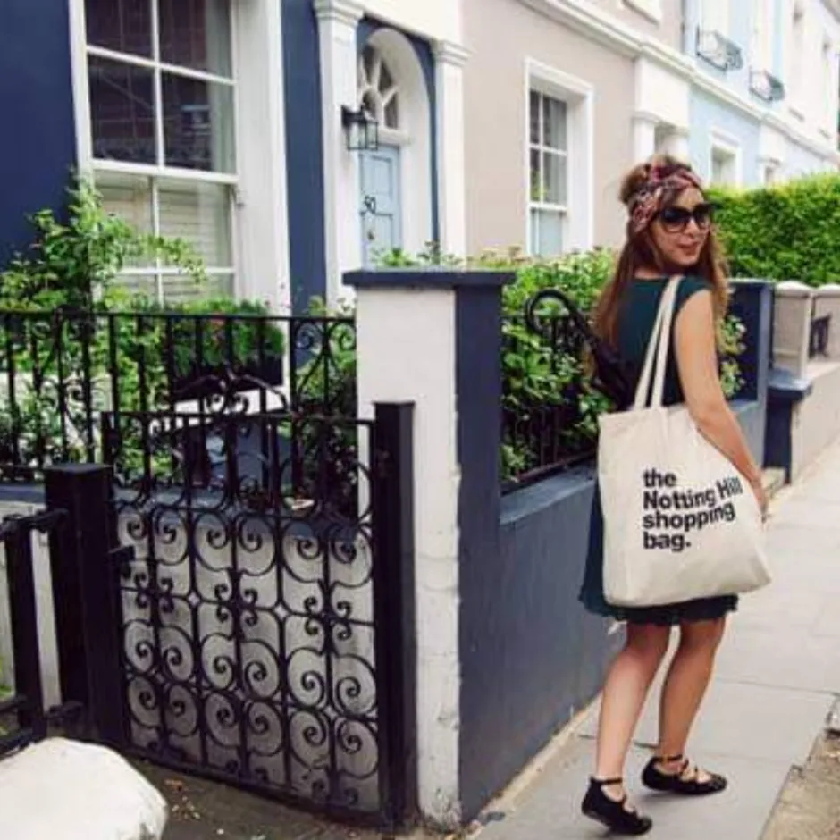 Houses Tote Bag | Notting Hill Shopping Bag