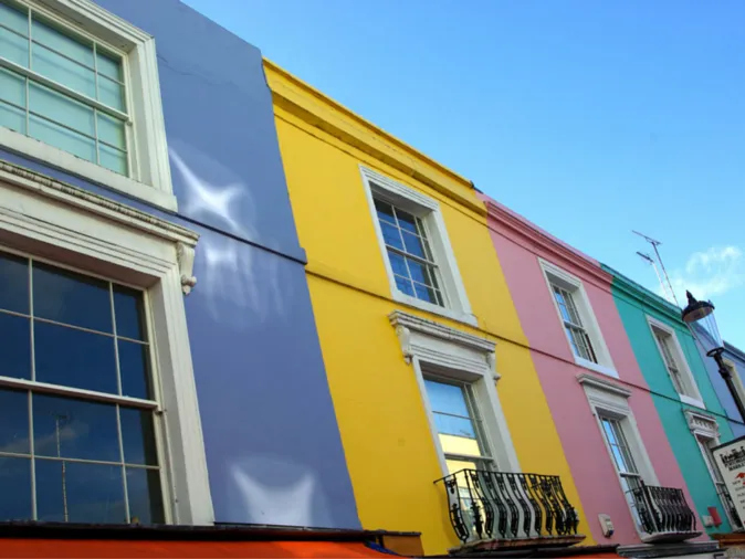 Houses Tote Bag | Notting Hill Shopping Bag