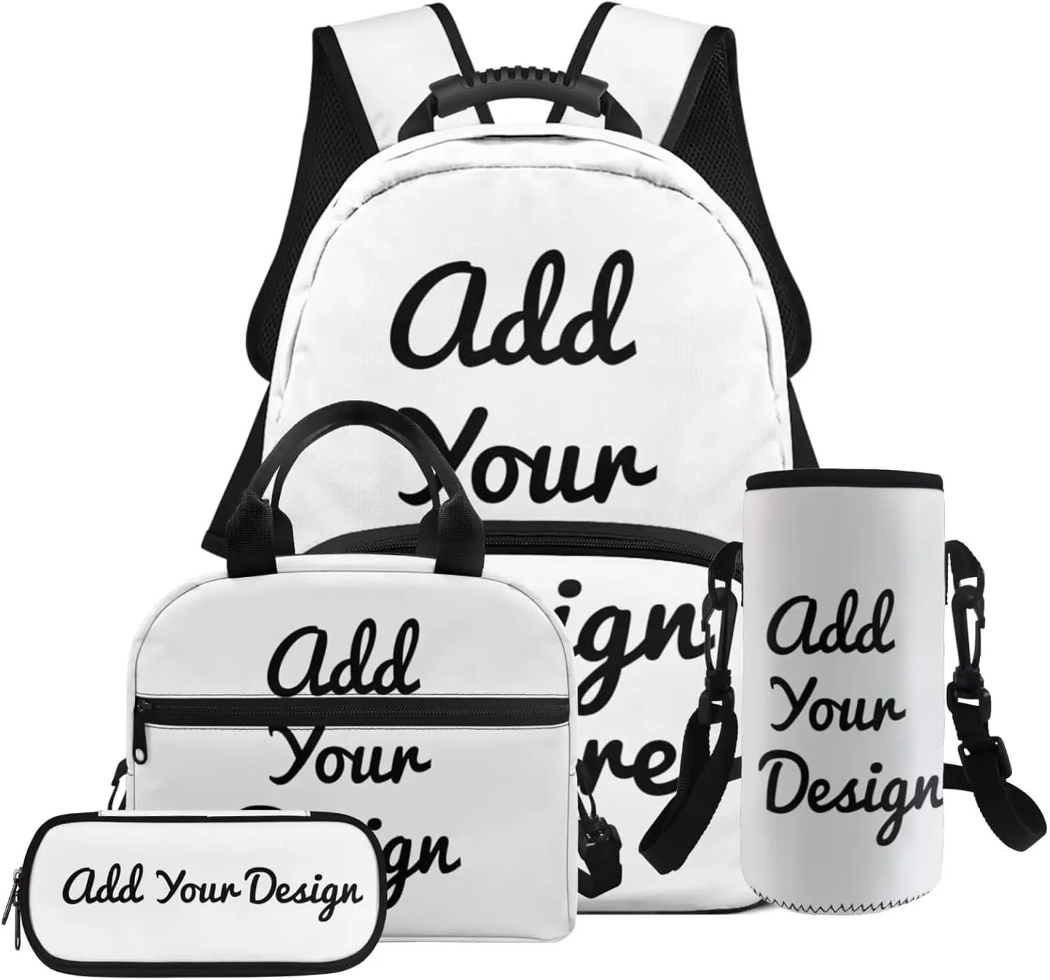 HUGS IDEA Custom Backpack for Boys Customizable Backpacks for Students Personalized School Bag for Your Baby Custom Bookbag for Children Back to School Birthday Gifts