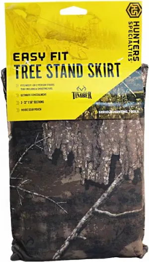 Hunters Specialties Easy Fit Tree Stand Skirt - Hunting Durable Lightweight Quiet Realistic Concealment Camouflage Accessory for Blinds, 32 in H x 50 in L, Timber