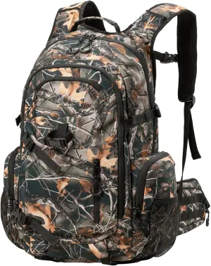 Hunting Backpack for Men, Waterproof Camo Backpacks for Hunt with Rain Cover, Durable Large Capacity Day Pack Hunting Gear Accessories for Men