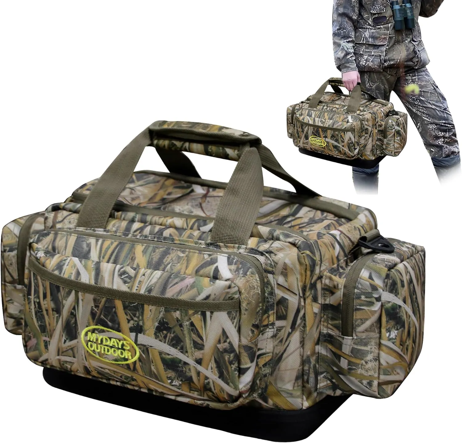 Hunting Blind Bag - Floating Waterfowl Duck Hunting Blind Duffel with Multiple Storage Compartments