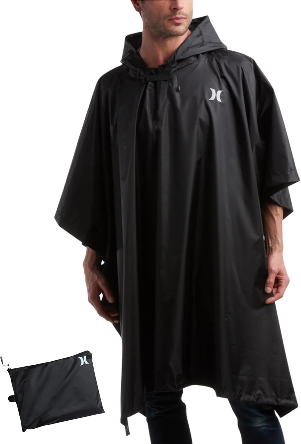 Hurley Ponchos Adult - Waterproof Rain Ponchos for Adults, Lightweight Packable Rain Poncho for Hiking, Camping & Emergency