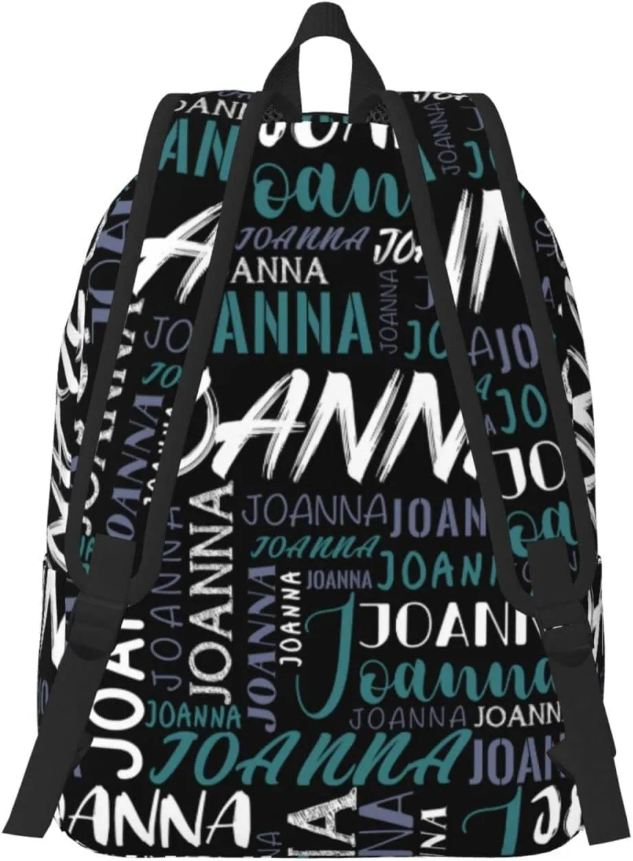 Husguciy Custom Backpack with Name, Personalized Bookbag for Boys Girls Kids, Customized School Bag for School Office Travel (Black green)