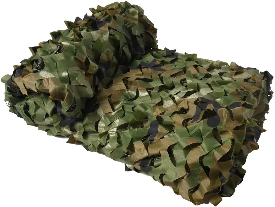 HYOUT Camo Netting Camouflage Net Bulk Roll for Hunting Blinds Ghillie Sunshade, Camping, Military Party Decoration
