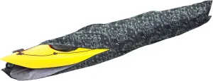 i COVER 16ft Kayak Cover- Water Proof Heavy Duty Kayaks/Canoe Covers Fits Canoes or Paddleboards up to 16ft Long and Beam Width up to 36in, Camo