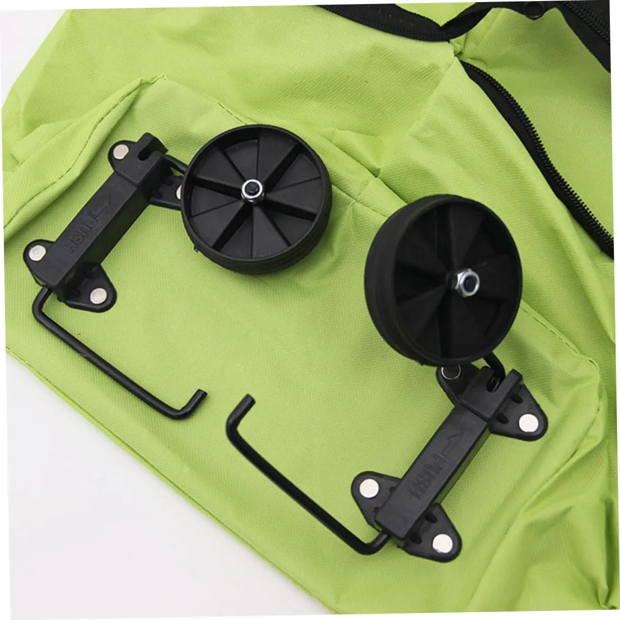 IMIKEYA 1pc Pulling Wheel Market Trolley Grocery Tote Folding Shopping Cart Bag