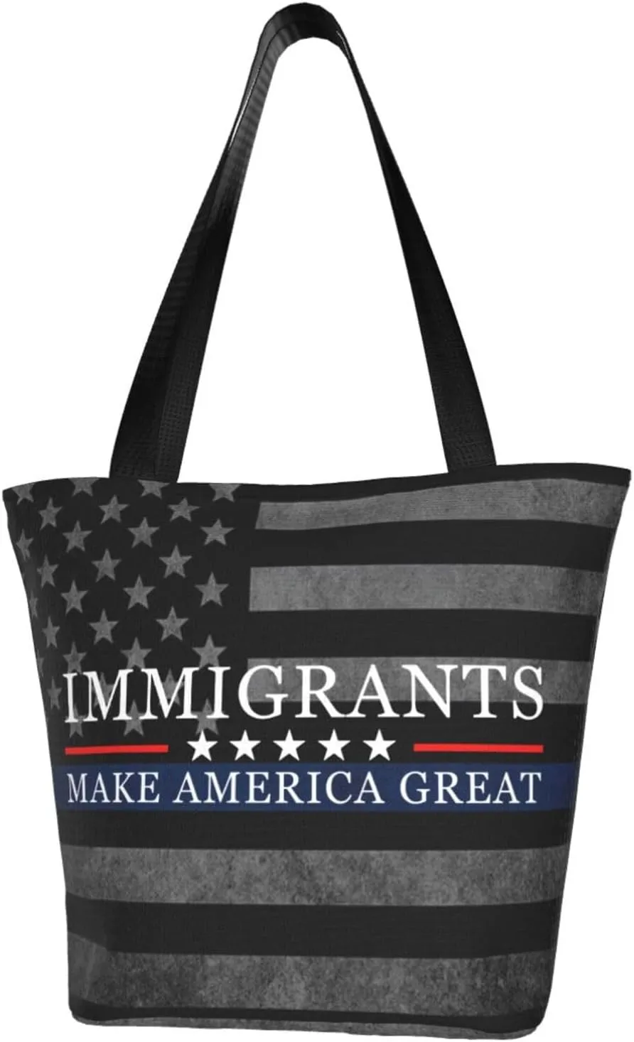 Immigrants Make America Great Fashion Shoulder Bag Large Capacity For Man Or Woman