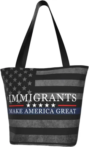 Immigrants Make America Great Fashion Shoulder Bag Large Capacity For Man Or Woman