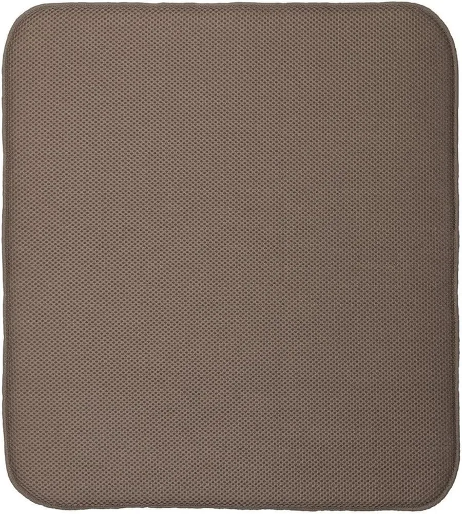 InterDesign iDry Kitchen Mat, 18 x 16 - Large, Mocha/Ivory