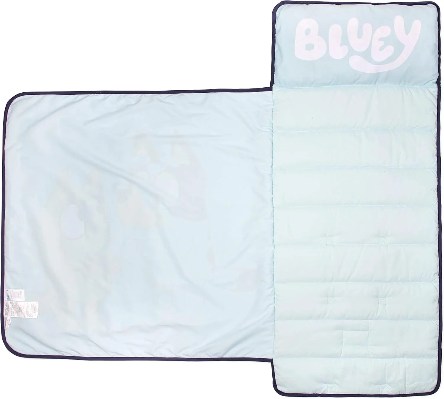 Jay Franco Bluey Sisters Nap Mat – Built-in Pillow and Blanket - Super Soft Microfiber Kids'/Toddler/Children's Bedding, Ages 3-7 (Official Bluey Product)