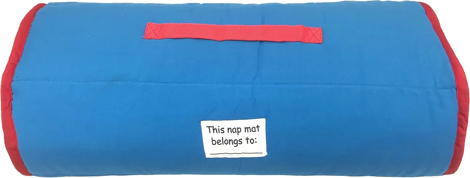 Jay Franco Marvel Super Hero Adventures Avengers Nap Mat - Built-in Pillow and Blanket Featuring Captain America - Super Soft Microfiber Kids'/Toddler/Children's Bedding, Age 3-5