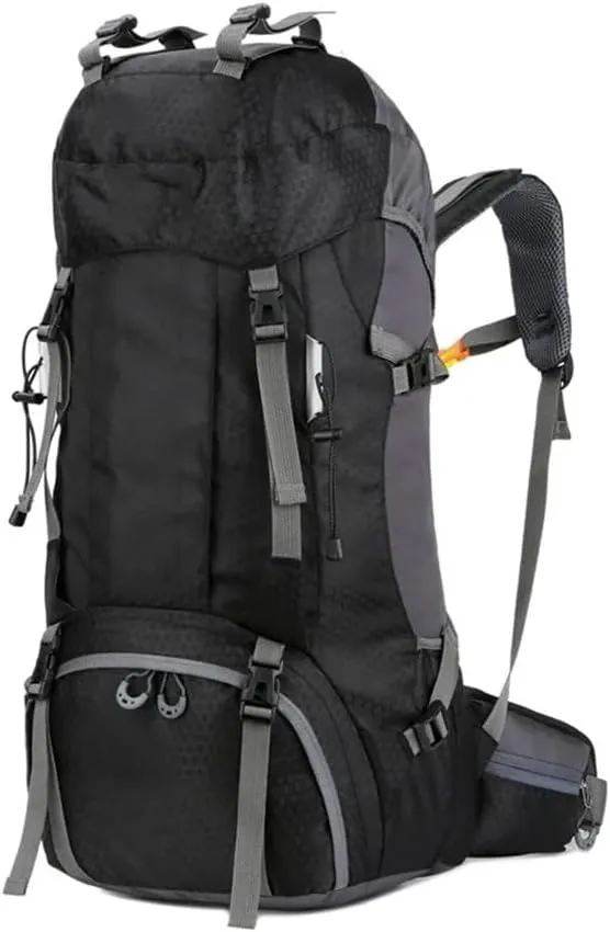 JSEIAJB 60L Outdoor Backpack Camping Climbing Bag Waterproof Mountaineering Hiking Backpacks Sport Bag