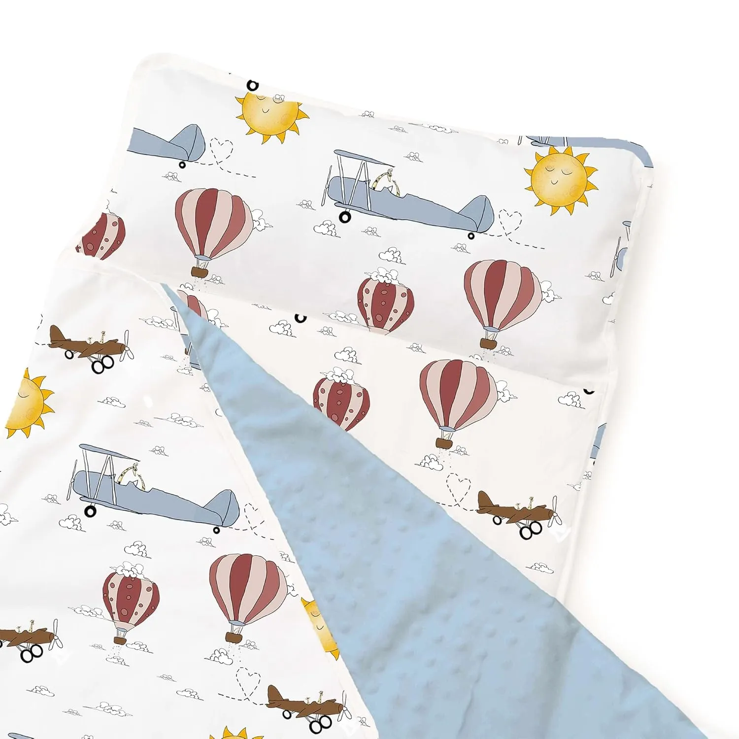 JumpOff Jo - Extra Long Toddler Nap Mat for Preschool, Daycare and Kindergarten - Sleeping Bag for Kids with Removable Pillow and Ultra Soft Blanket - Travel, Take Flight
