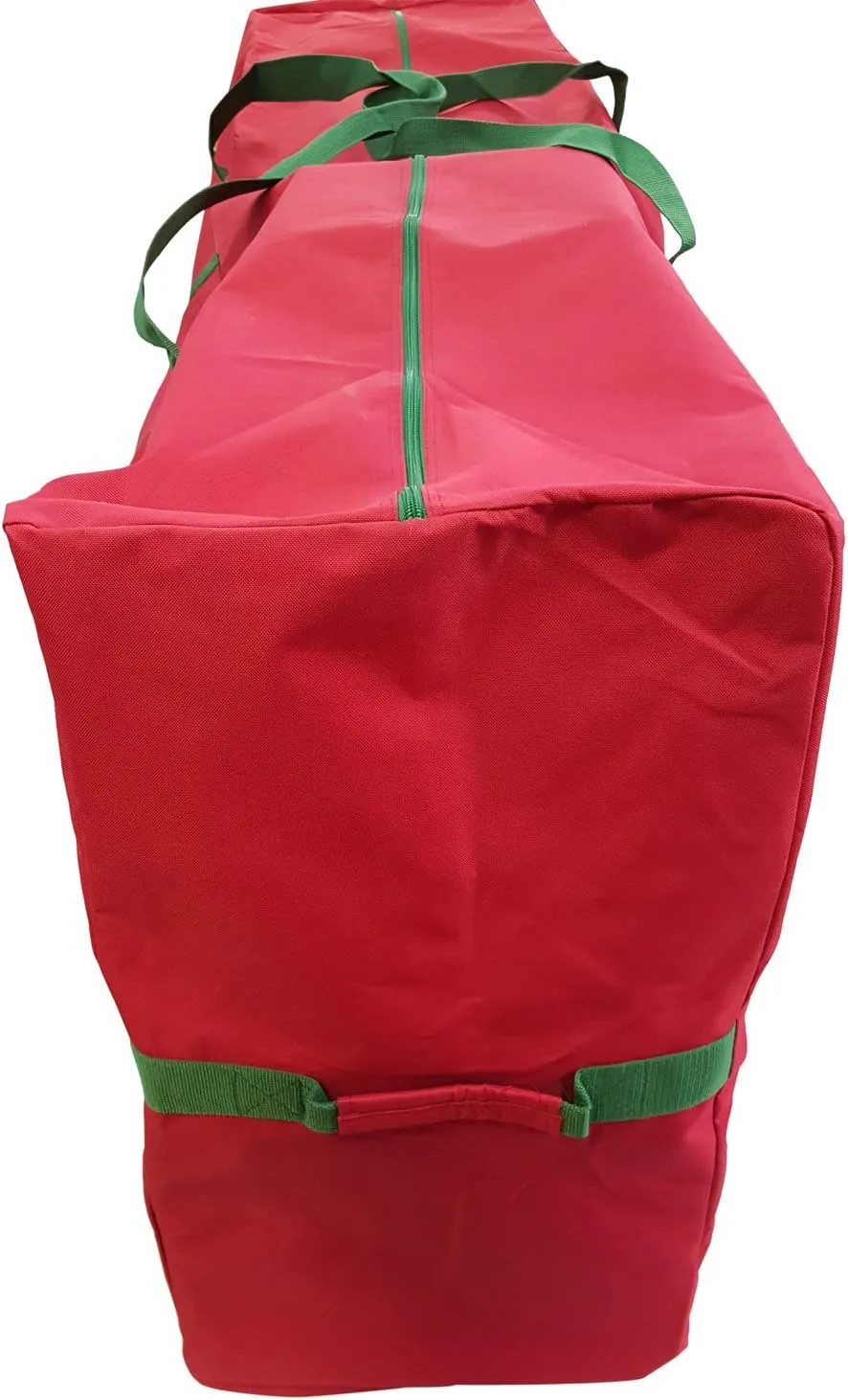 K-Cliffs Extra Large Christmas Tree Storage Bag Heavy Duty X'Mas Holiday Decoration Duffel Fits 9 ft Artificial Trees Durable Quality 65" x 30" x 15" Red