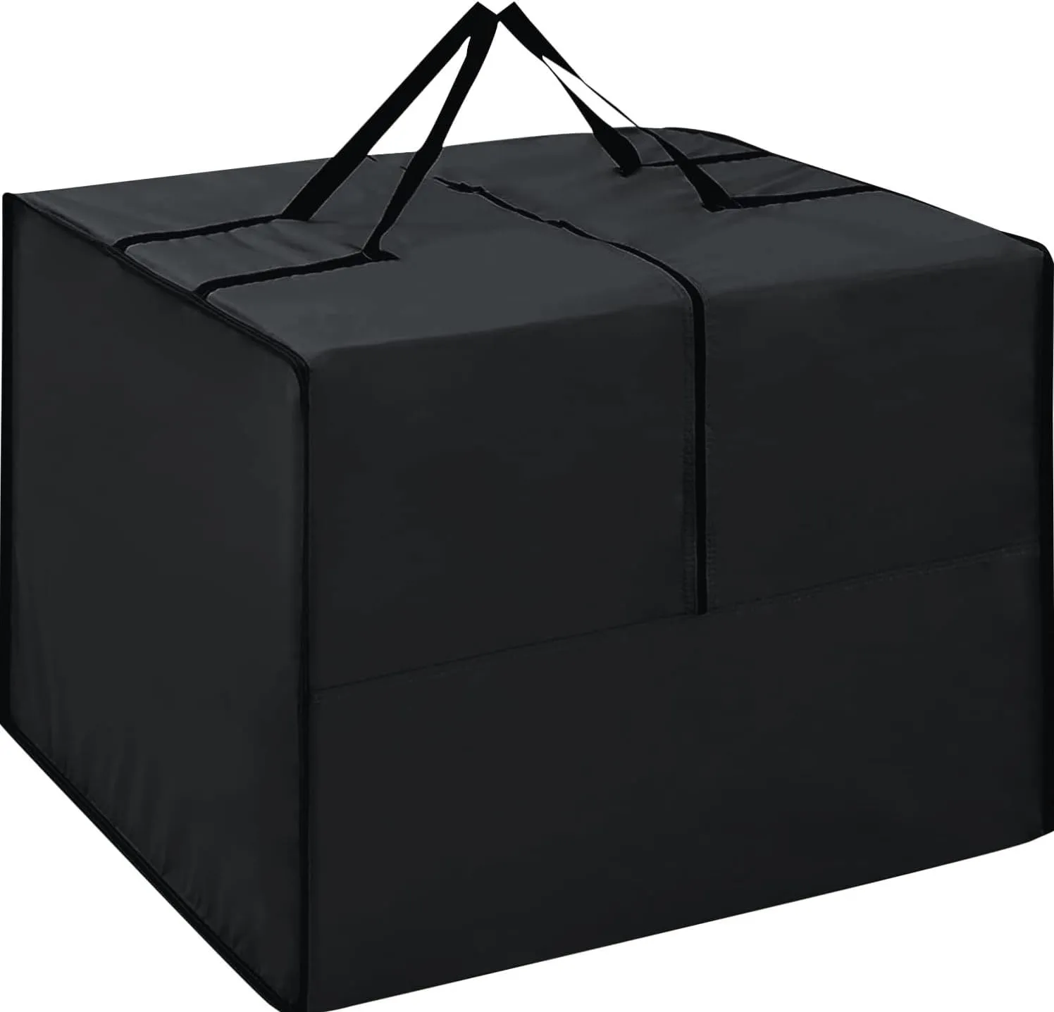 K-Musculo Outdoor Cushion Storage Bag, Waterproof Upgrade 420D Oxford Cloth with Handles Protective Zipper,Patio Cushion Storage Bag (Black 32" x 32" x 24")