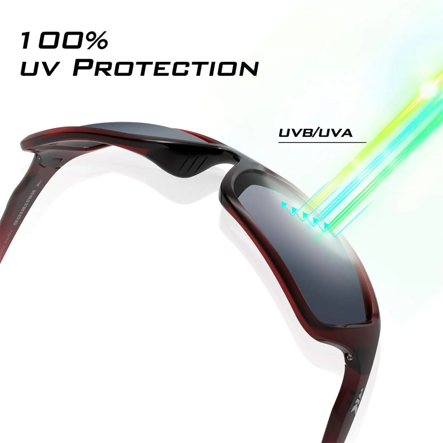 KastKing Alanta Polarized Sport Sunglasses for Men and Women, Ideal for Driving Fishing Cycling and Running,UV Protection