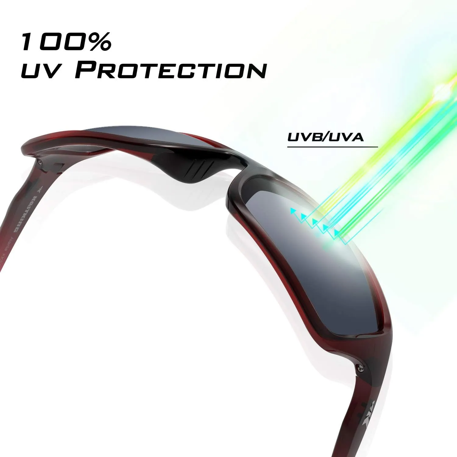 KastKing Alanta Polarized Sport Sunglasses for Men and Women, Ideal for Driving Fishing Cycling and Running,UV Protection