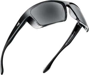 KastKing Huzzah Polarized Sport Sunglasses for Men and Women, Ideal for Driving Fishing Cycling and Running,UV Protection