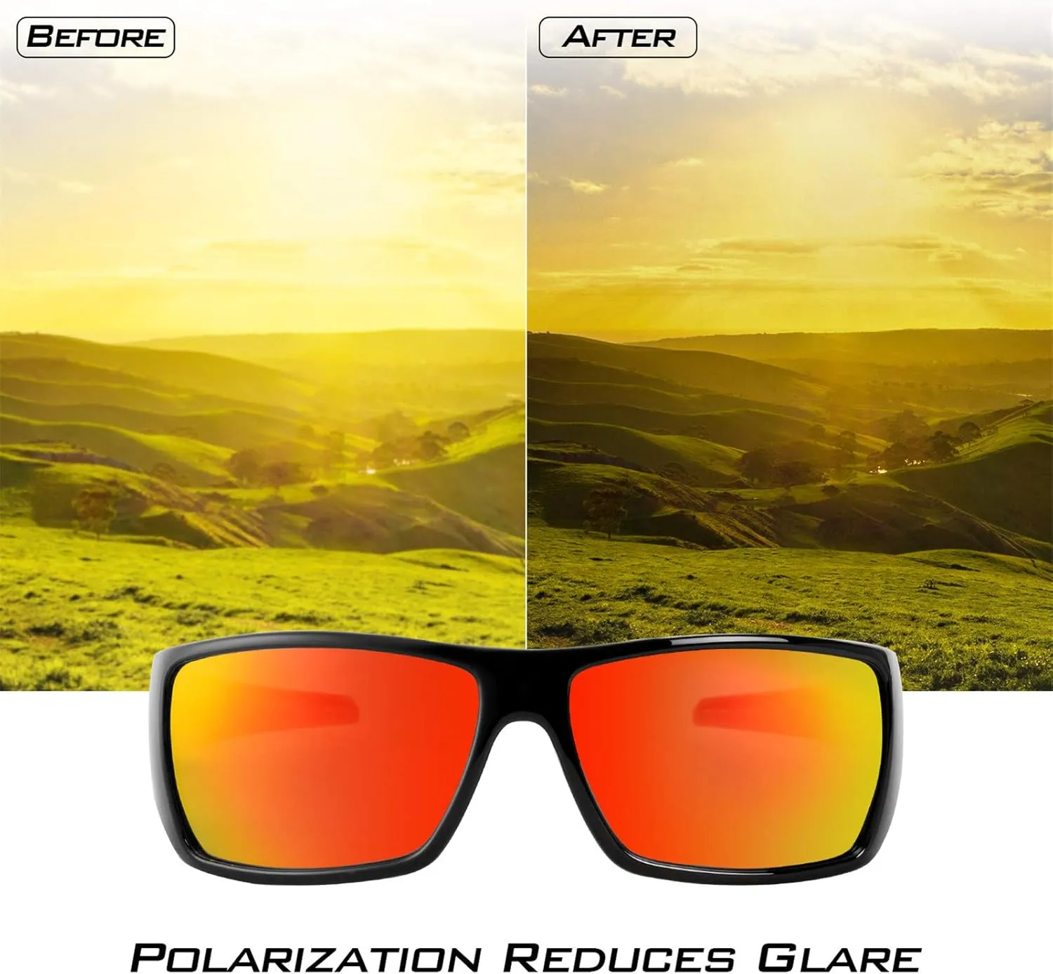 KastKing Iditarod Polarized Sport Sunglasses for Men and Women, Ideal for Driving Fishing Cycling and Running, UV Protection