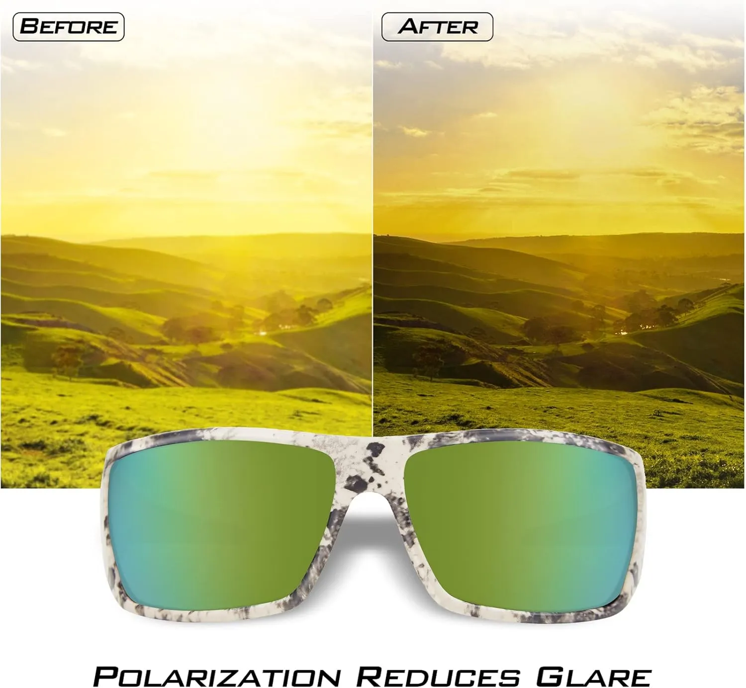 KastKing Iditarod Polarized Sport Sunglasses for Men and Women, Ideal for Driving Fishing Cycling and Running, UV Protection