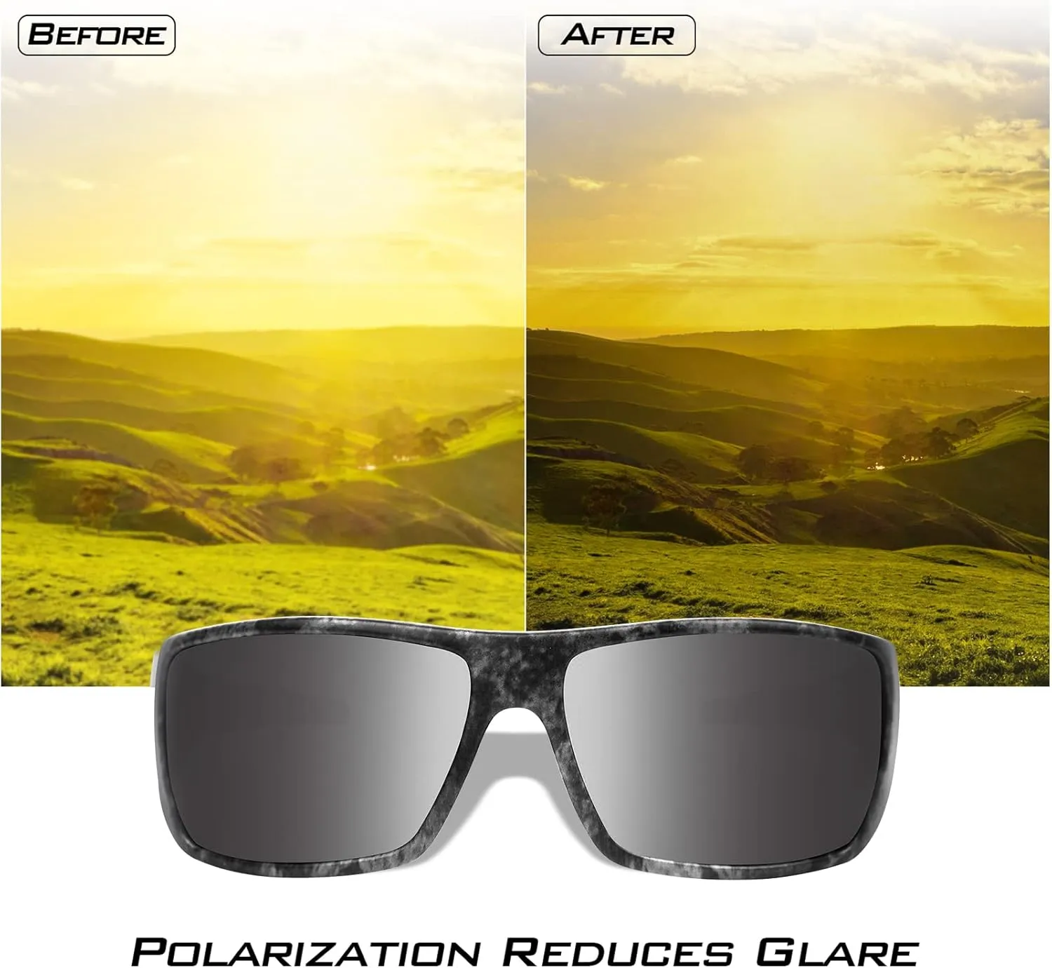 KastKing Iditarod Polarized Sport Sunglasses for Men and Women, Ideal for Driving Fishing Cycling and Running, UV Protection