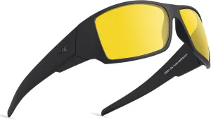 KastKing IllumiLens Night Vision Glasses, Night Driving Glasses for Men Women, Reduce Glare and Enhance Vision