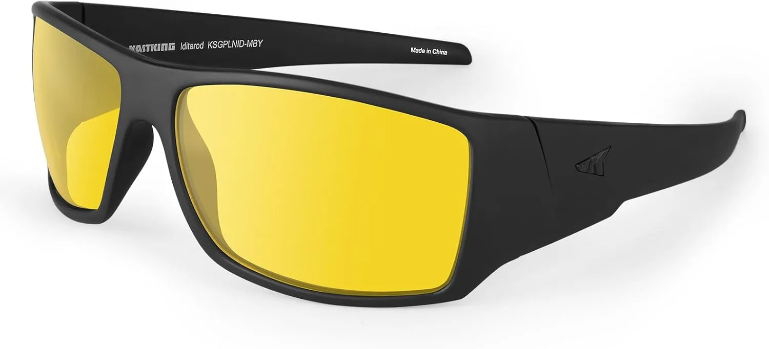 KastKing IllumiLens Night Vision Glasses, Night Driving Glasses for Men Women, Reduce Glare and Enhance Vision