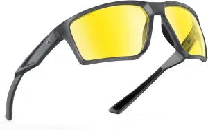 KastKing IllumiLens Night Vision Glasses, Night Driving Glasses for Men Women, Reduce Glare and Enhance Vision