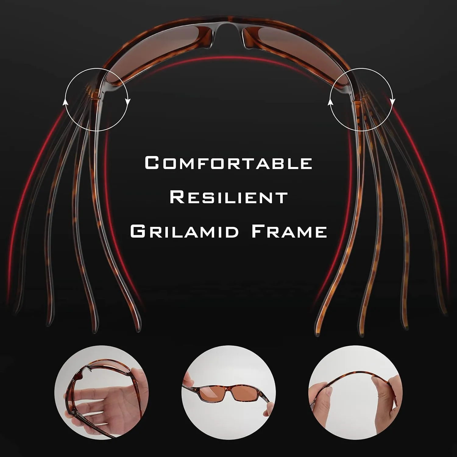 KastKing Kateel Polarized Sport Sunglasses for Men and Women, Ideal for Driving Fishing Cycling and Running,UV Protection