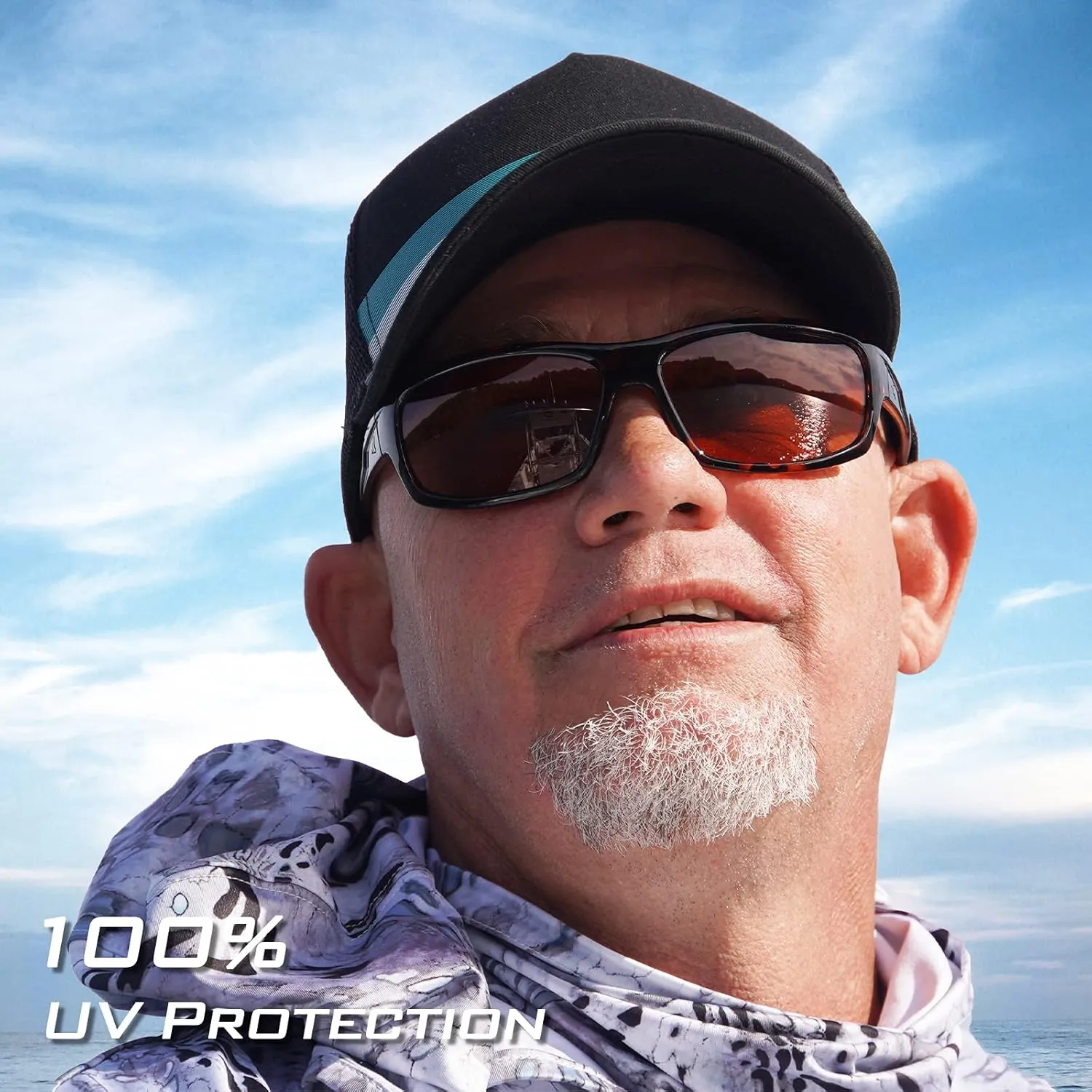 KastKing Kateel Polarized Sport Sunglasses for Men and Women, Ideal for Driving Fishing Cycling and Running,UV Protection