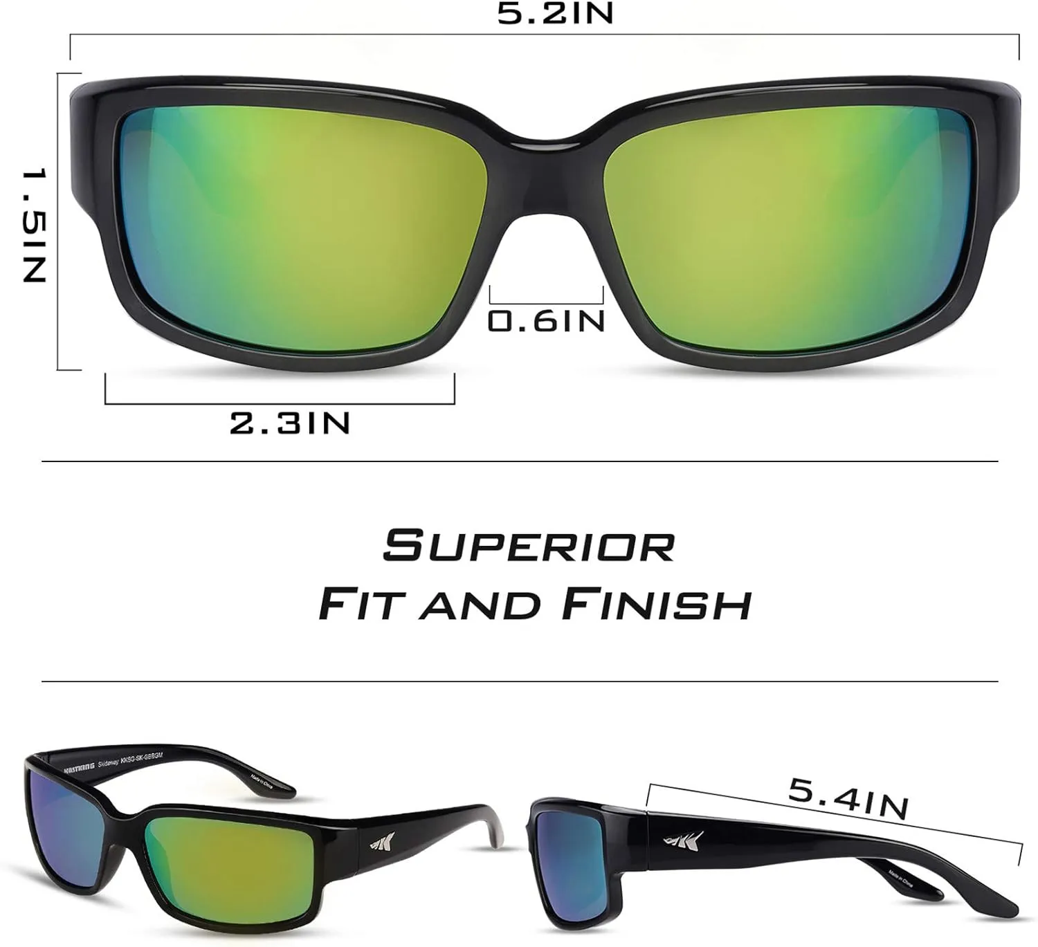 KastKing Skidaway Polarized Sport Sunglasses for Men and Women,Ideal for Driving Fishing Cycling and Running,UV Protection